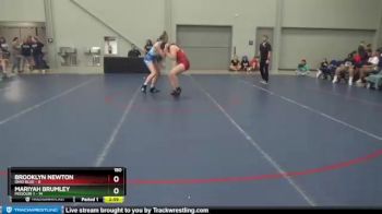 180 lbs Semis & 1st Wrestleback (8 Team) - Brooklyn Newton, Ohio Blue vs Mariyah Brumley, Missouri 1