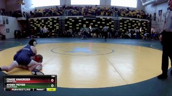 138 lbs Champ. Round 1 - Chase VanOrder, GROVE CITY vs Ayden Moyer, ROOTSTOWN