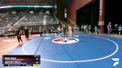 187 lbs Round 2 - Noah Ingle, Cowboy Kids Wrestling Club vs Brennan Welch, Green River Grapplers Wrestling