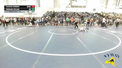 75 lbs Cons. Semi - Alexus Zimmer, Whitney Point Youth Wrestling Club vs Brinlee Taylor, Mexico Wrestling