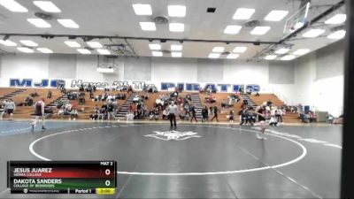 125 lbs Quarterfinal - Jesus Juarez, Sierra College vs Dakota Sanders, College Of Redwoods