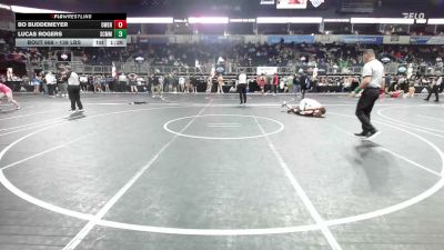 138 lbs Quarterfinal - Bo Buddemeyer, Owensville Wrestling vs Lucas Rogers, Scmma