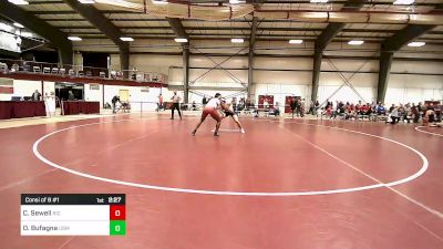 285 lbs Consi Of 8 #1 - Christian Sewell, Rhode Island College vs Owen Bufagna, Southern Maine