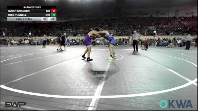 195 lbs Semifinal - Izaiah Shadden, Bristow Elementary Wrestling Club vs Trey Tunnell, Keystone Kids Wrestling Club