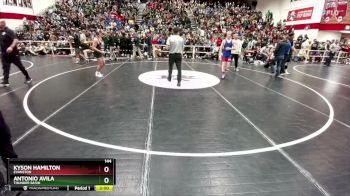 144 lbs Semifinal - Antonio Avila, Thunder Basin vs Kyson Hamilton, Evanston