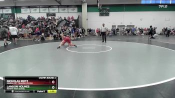 138 lbs Champ. Round 2 - Landon Holmes, Rogers High School vs Nicholas Reitz, Kansas City Training Center
