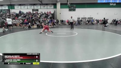 138 lbs Champ. Round 2 - Landon Holmes, Rogers High School vs Nicholas Reitz, Kansas City Training Center