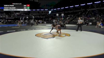 105 lbs Consi Of 8 #1 - Kiem-Ai Pham, Corona (SS) vs Kailey Salazar, Selma (CS)