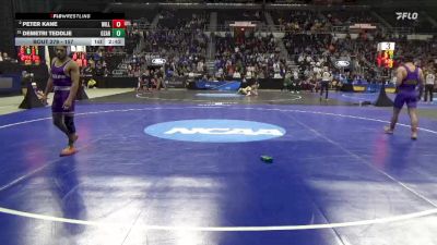 157 lbs Cons. Round 4 - Demetri Teddlie, Ozarks (AR) vs Peter Kane, Williams