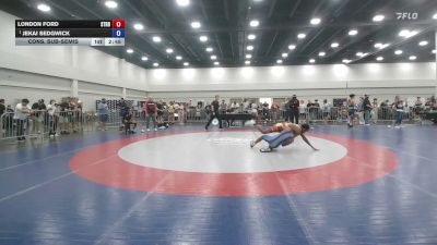 126 lbs Cons. Sub-semis - London Ford, Stronghold vs Jekai Sedgwick
