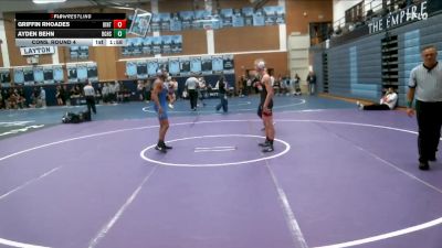 144 lbs Cons. Round 4 - Griffin Rhoades, Uintah vs Ayden Behn, Bishop Gorman HS