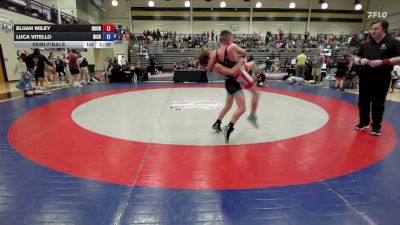 92 lbs Semifinal - Elijah Wiley, Roundtree Wrestling Academy vs Luca Vitello, Richmond Hill Wrestling Club
