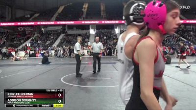 65 lbs Round 3 - Addison Doughty, Piper Wrestling Club vs Kinzlee Lohman, Jayhawk Wrestling Club