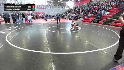 100 lbs Cons. Semi - Ellis Eksaengsri, El Paso Hanks vs Eviana Stinson, Clint Horizon