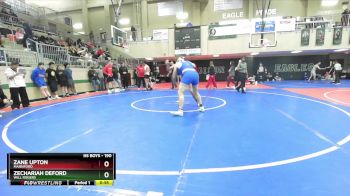 190 lbs Cons. Round 2 - Zechariah DeFord, WILL ROGERS vs Zane Upton, MANNFORD