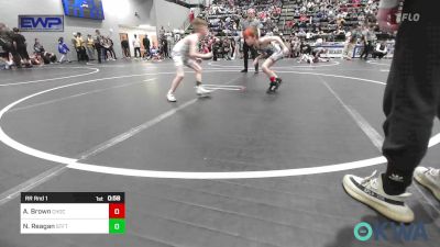 55 lbs Rr Rnd 1 - Aj Brown, Choctaw Ironman Youth Wrestling vs Noel Reagan, Standfast