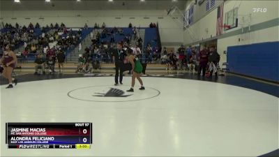 138 lbs Quarterfinal - Jasmine Macias, Mt. San Antonio College vs Alondra Feliciano, East Los Angeles College