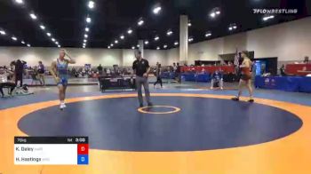 79 kg Consolation - Kyle Daley, Unattached vs Hayden Hastings, Wyoming Wrestling Reg Training Ctr