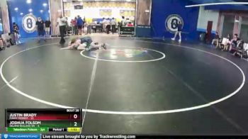 138 lbs Round 7 (8 Team) - Justin Brady, Funky Monkey vs Joshua Folsom, Deland Bulldog WC