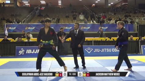 Jackson Matthew McKee vs Soulayman Abdel-Aziz Hadjeris 2026 Pan Jiu Jitsu IBJJF Championship
