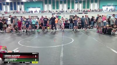 84 lbs Quarterfinals (8 Team) - Usmon Ulmasov, U2 Upstate Uprising vs Jace Bardell, Misfits United