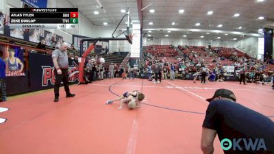 40 lbs Semifinal - Atlas Tyler, Derby Wrestling Club vs Zeke Dunlop, Team Tulsa Wrestling Club