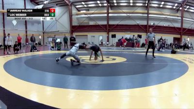 113 lbs Cons. Round 7 - Loc Webber, Dublin Coffman vs Jarreau Walker, Streetsboro