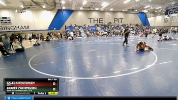 109 lbs Round 1 - Parker Christensen, Bear River Wrestling Club vs Caleb Christensen, JWC