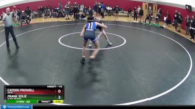 113 lbs Champ. Round 2 - Cayden Prowell, Basic vs Frank Soliz, SLAM! NEVADA