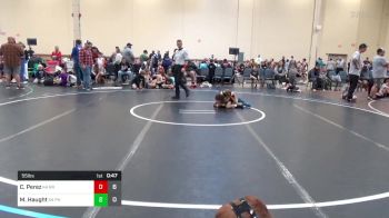 55 lbs Rr Rnd 3 - Carlito Perez, Ragin Raisins Concord K-4 vs Mason Haught, Phoenix WC K-4