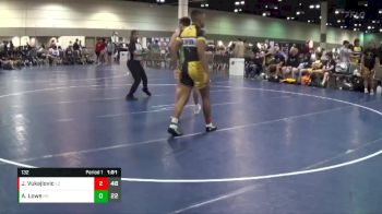 132 lbs Round 1 (8 Team) - Jovan Vukajlovic, Longwood vs Ace Lowe, Ohio Titans Gray