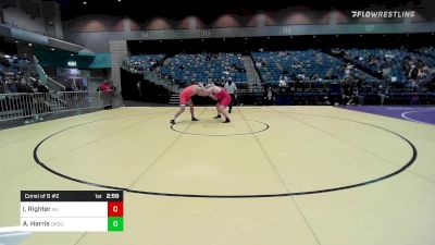 285 lbs Consi Of 8 #2 - Isaac Righter, American vs Austin Harris, Oklahoma State