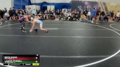 98 lbs Round 1 (8 Team) - Bryce Books, Ohio Storm vs Landon Sturgell, CP Wrestling