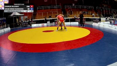 92kg 3rd Place Match - Charlie Zilcosky, Central Toronto Wrestling Club vs Aikam Singh Randhawa, Independent Wrestling Club