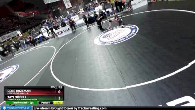 82 lbs Cons. Round 4 - Taylor Bell, Team Arcata Wrestling Club vs Cole Bozeman, Lodi Wrestling Club