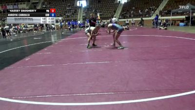131 lbs Quarterfinal - Kassey Daugherty, Presbyterian vs Jordyn Chrisco, Life University