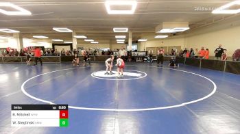 64 lbs Consi Of 8 #1 - Bennett Mitchell, Wells Youth Wrestling vs Wyatt Steglinski, KRAZY Monkeys