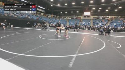 124 lbs Quarterfinal - Saije Phelps, Doane vs Caitlin Van Praag, Friends University