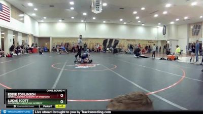 77 lbs Cons. Round 4 - Lukas Scott, Contenders Wrestling Academy vs Eddie Tomlinson, Central Indiana Academy Of Wrestling