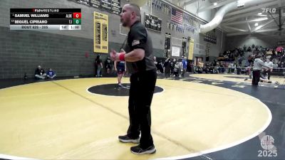 205 lbs Cons. Round 2 - Miguel Cipriano, Thomas Jefferson vs Samuel Williams, Livermore Wrestling Club