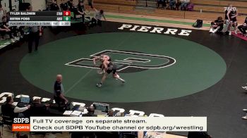 120 lbs Placement Matches (8 Team) - Tyler Baldwin, Sturgis Brown vs Esten Foss, Aberdeen Central