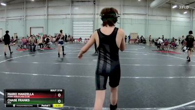 100 lbs Cons. Round 2 - Mario Manzella, Pride Wrestling Club vs Chase Franks, N/A