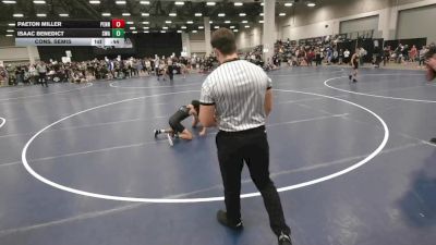 75 lbs Cons. Semis - Paeton Miller, Pennsylvania vs Isaac Benedict, Sebolt Wrestling Academy