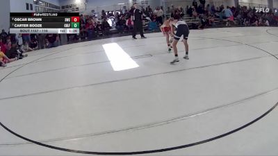 116 lbs Quarterfinal - Carter Booze, Underground Wrestling Club vs Oscar Brown, Scottsbluff Wrestling Club