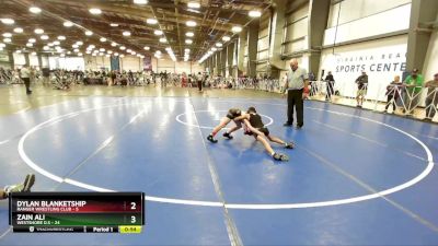 68 lbs Rd# 5- 3:45pm Friday Final Pool - Zain Ali, Westshore D.S vs Dylan Blanketship, Ranger Wrestling Club