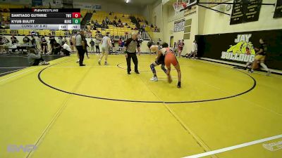 112 lbs Consi Of 8 #2 - Santiago Guthrie, Tahlequah Wrestling Club vs Kyus Eulitt, Miami Wardogs