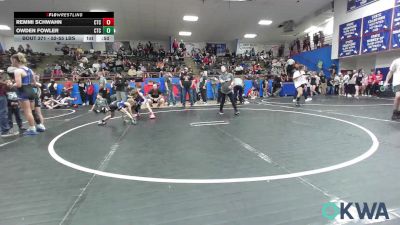 52-55 lbs 3rd Place - Remmi Schwahn, Chandler Takedown Club vs Owden Fowler, Chandler Takedown Club