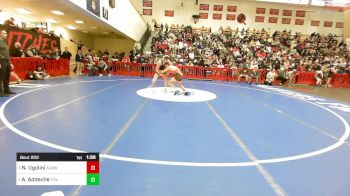 132 lbs Quarterfinal - Nicholas Ugolini, Agawam vs Adam Addeche, Foxborough