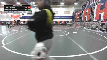 130 lbs Champ. Round 1 - Alice Gomez, Corona vs Analucia Valdez, Hesperia