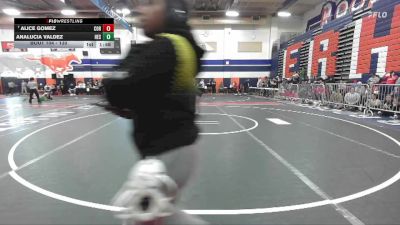 130 lbs Champ. Round 1 - Alice Gomez, Corona vs Analucia Valdez, Hesperia